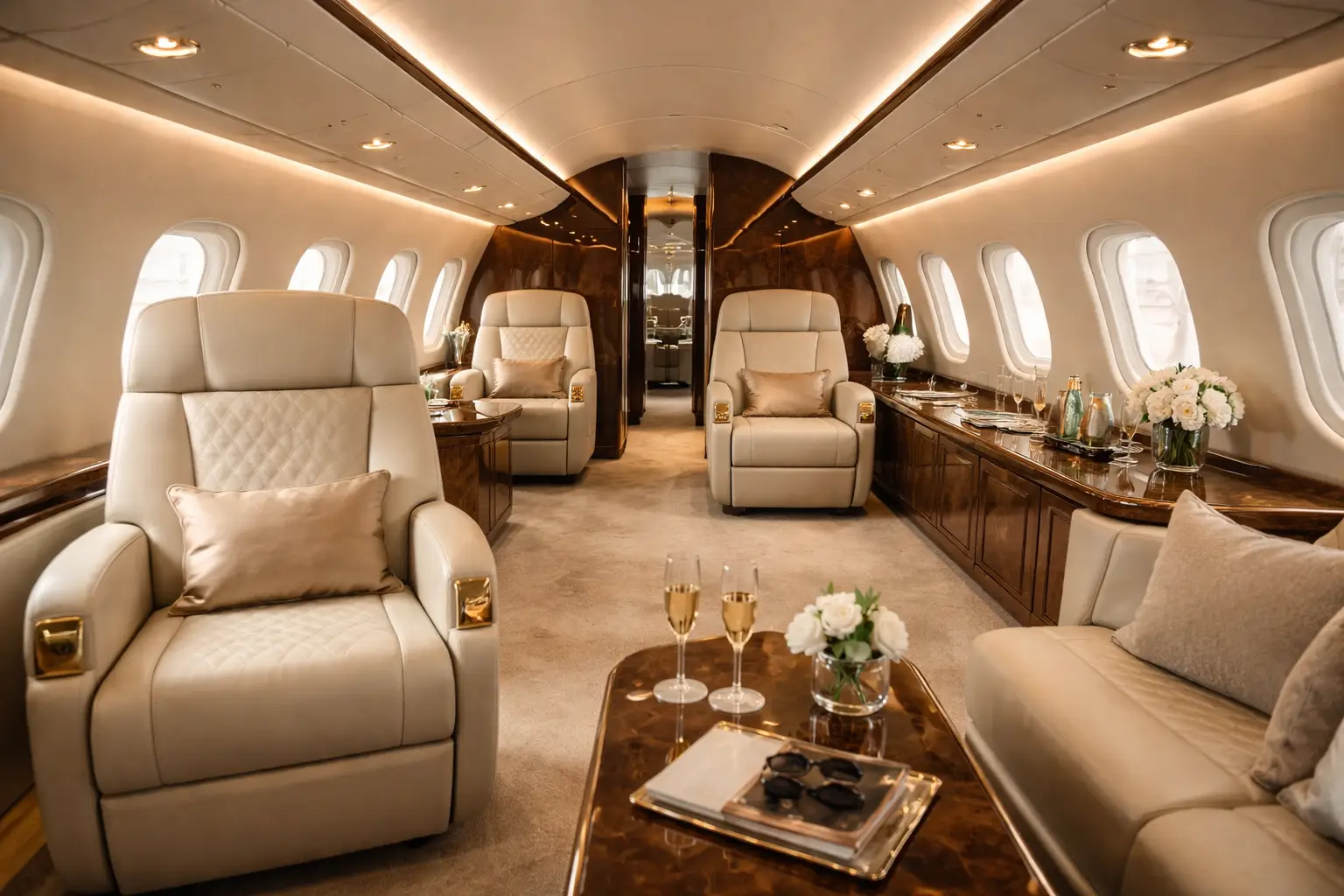 Drake 185 million upgraded private jet luxury interior tour